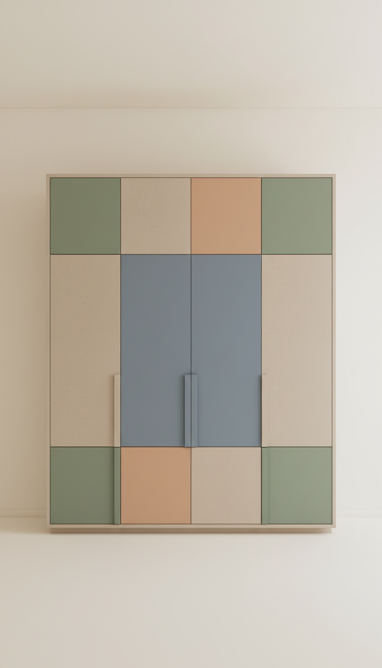 Custom Panel Wardrobe With Matte Finish