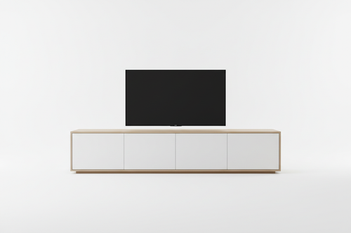 Custom Panel TV Cabinet - Low profile modern design