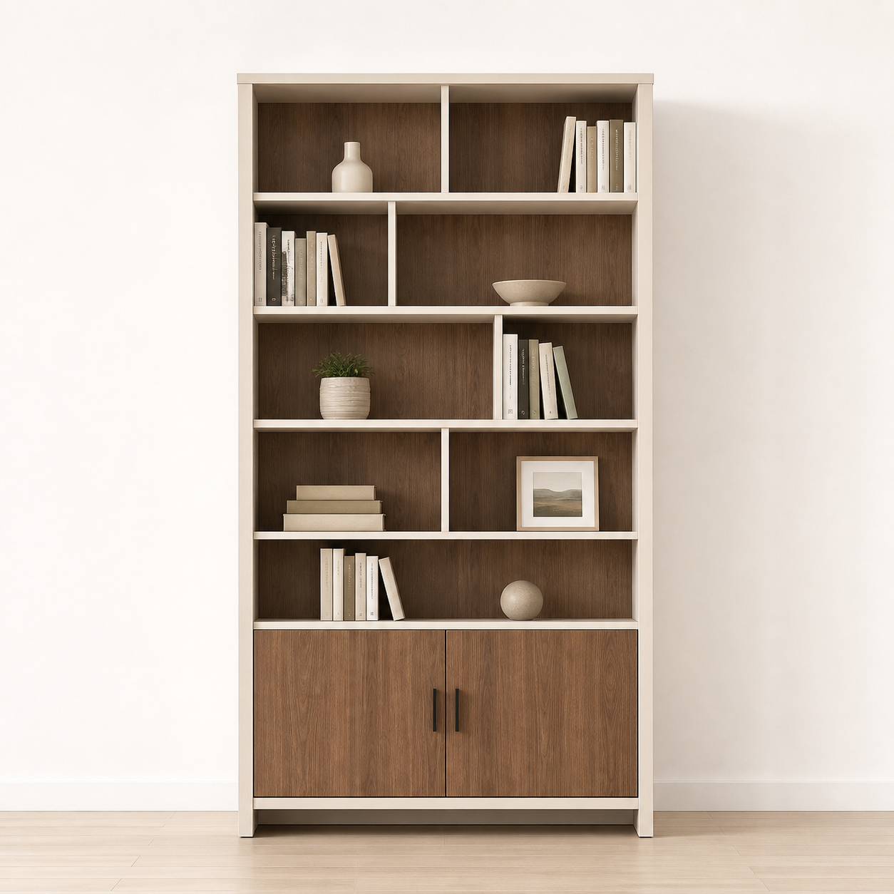 Modern custom modular bookcase